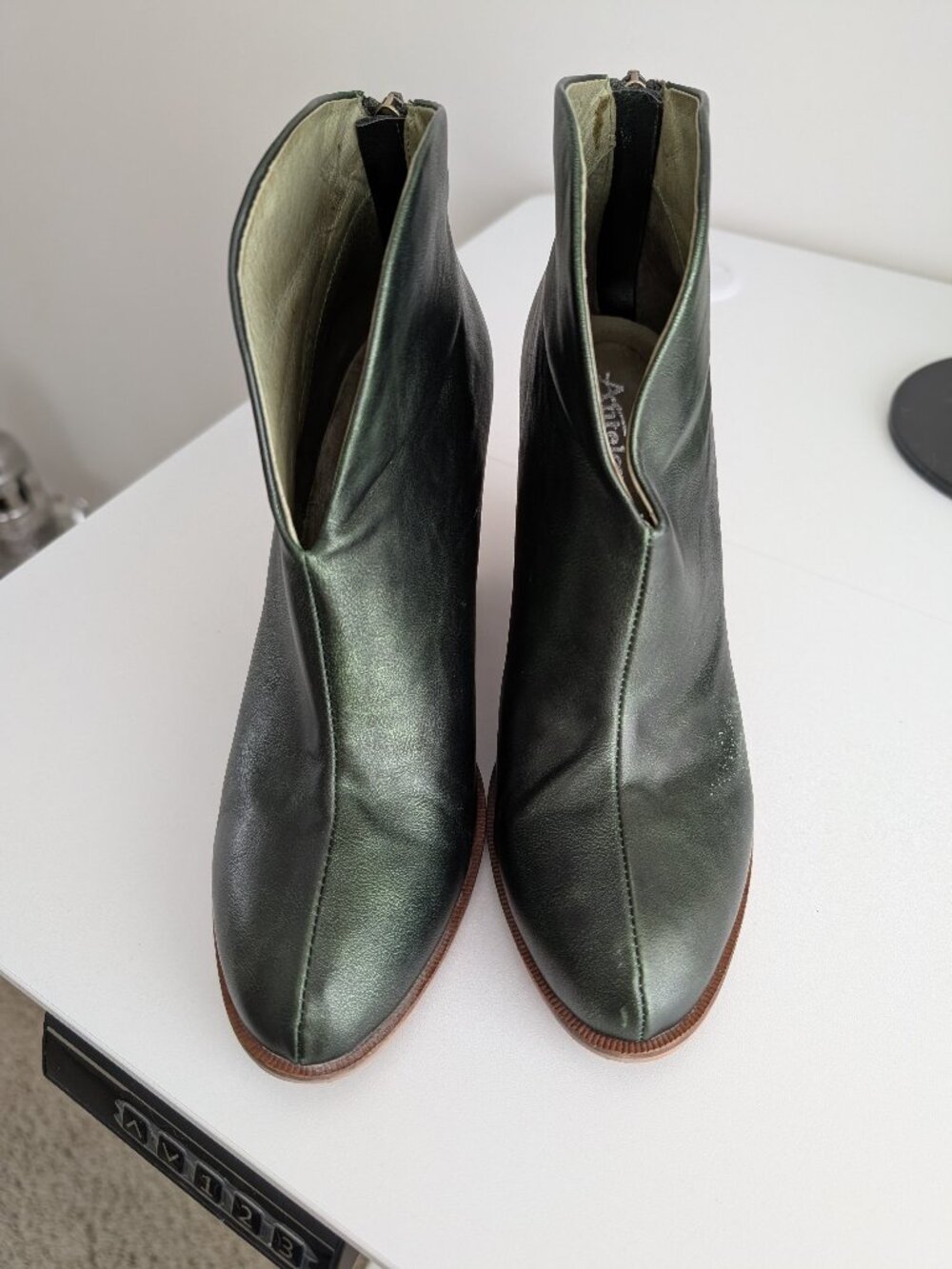 Antelope Green Ankle Boots